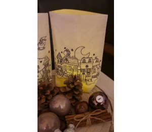 Stickdatei ITH - Lichtbeutel Weihnachtsabend